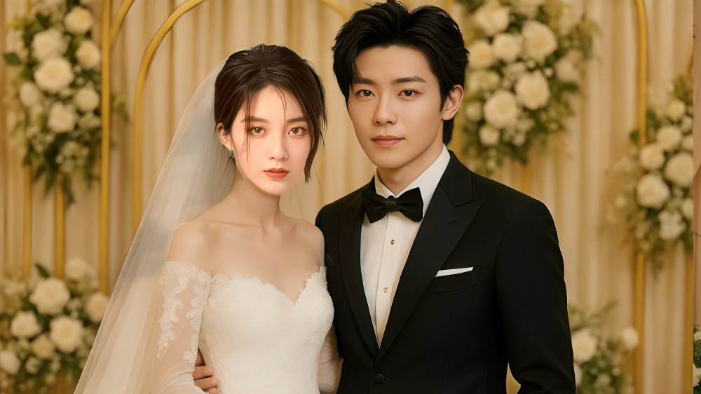 Wan Peng and Hou Ming Hao Tie the Knot in a Private, Romantic Ceremony